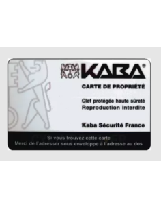 Carte de propriété KABA