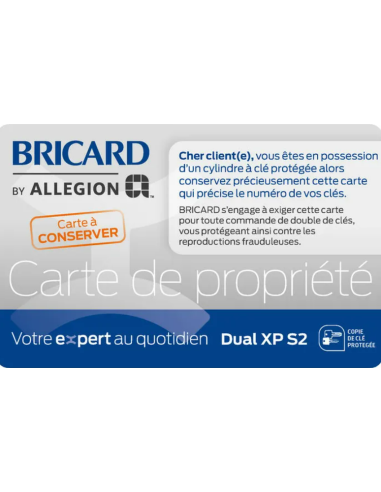 Demi Cylindre BRICARD Dual XP S2