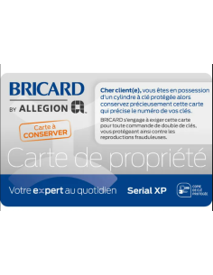 Cylindre BRICARD Serial S-... 2