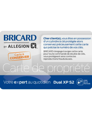 Cylindre Bricard Dual XP S2-Double...