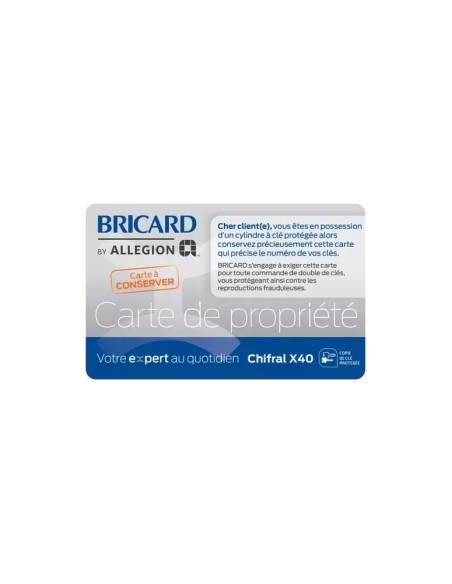 Jeu de cylindres ronds Bricard Chifral X40 RBD