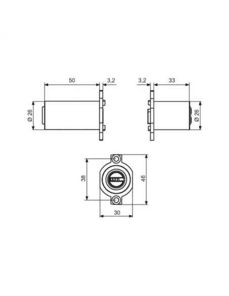Jeu de cylindres ronds ABUS VLR11 SKG** adaptable Fichet 787
