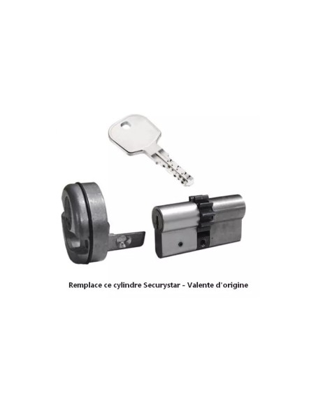 Cylindre CYC 10 dents adaptable serrure Valente-Securystar