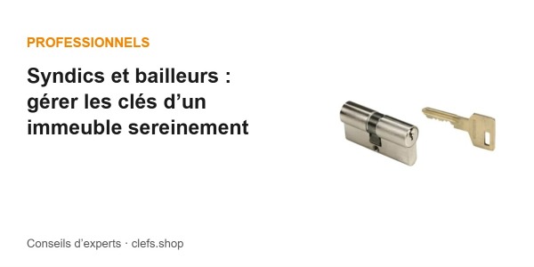 Syndics et bailleurs : gérer les clés d’un immeuble sereinement